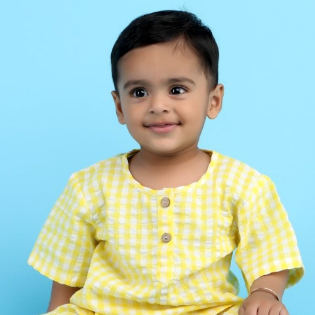 PRETTY IN PLAID COTTON SET