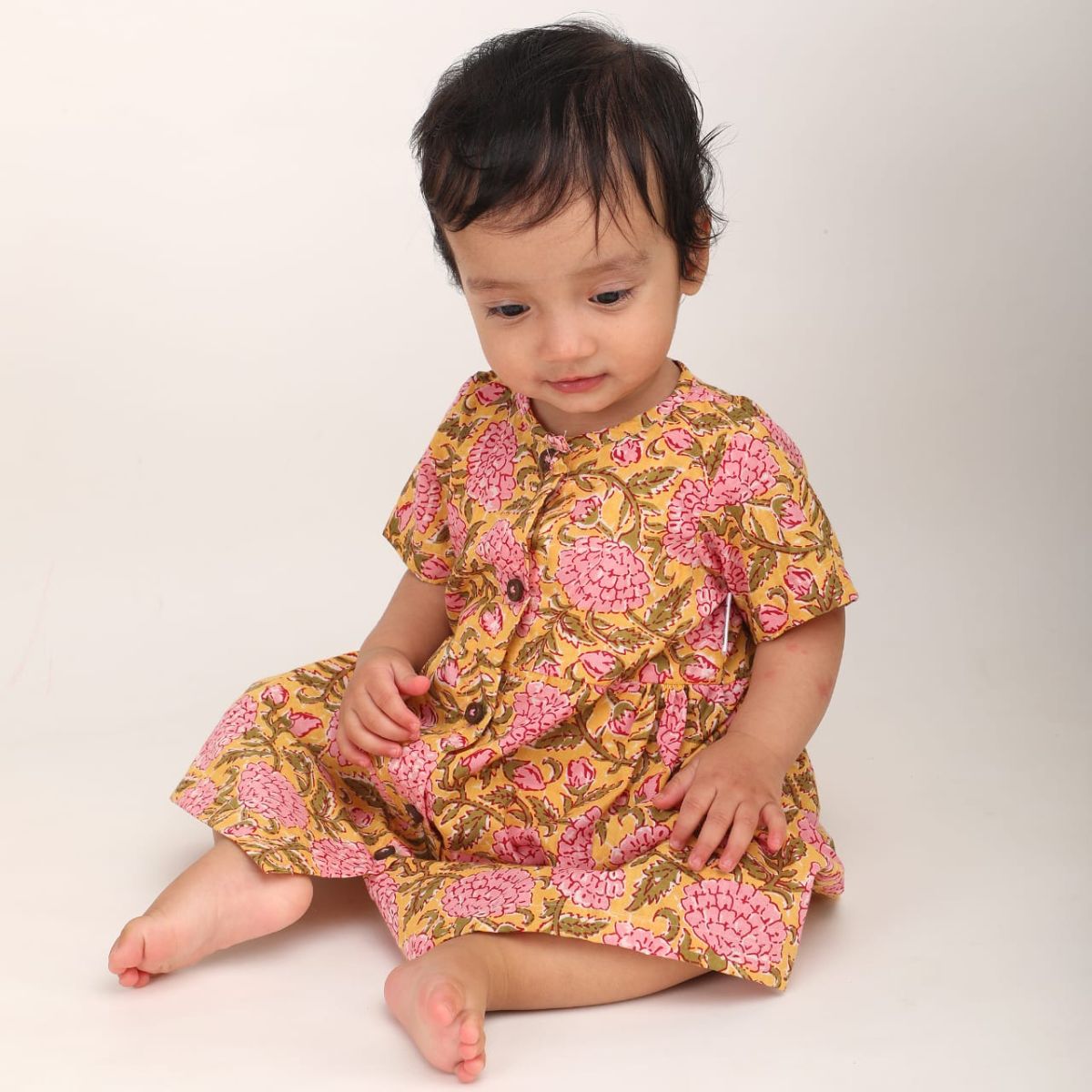 FLORAL EXPLORER COTTON FROCK