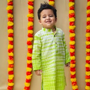 DREAMY GREEN TIE-DYE KURTA