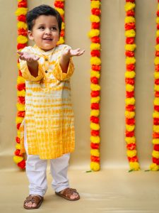 ORANGE CRUSH TIE-DYE KURTA