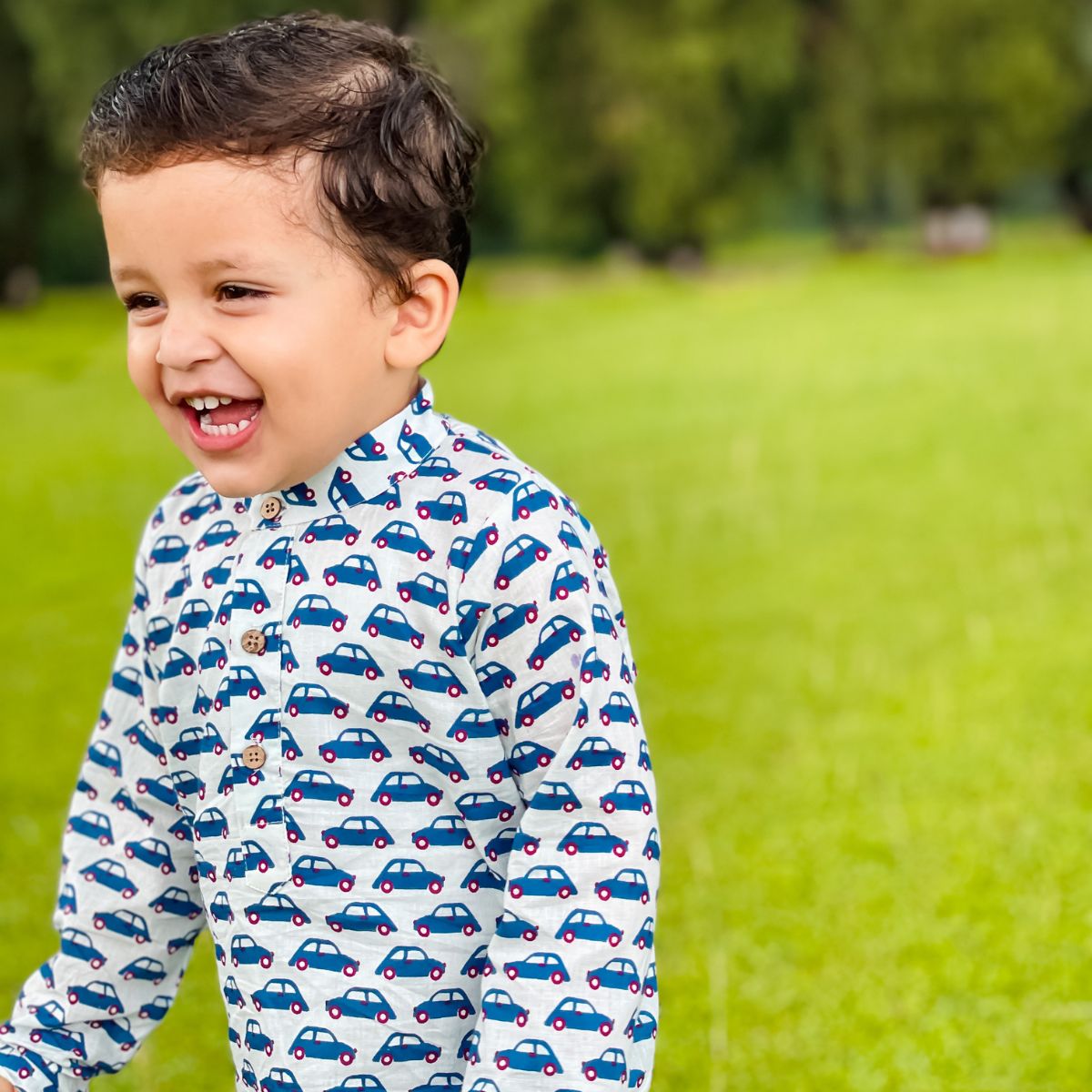 COBALT MOTO KURTA SET