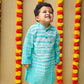 BLUE SPLASH TIE-DYE KURTA